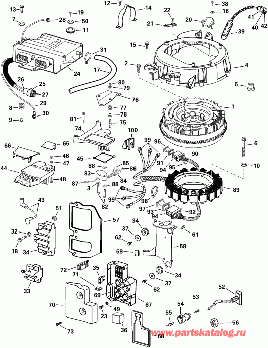 ��������� ��������� Evinrude E135FPLSSS FFI, Elec Start, TNT, 20 IN.   - ectrical System - ectrical System