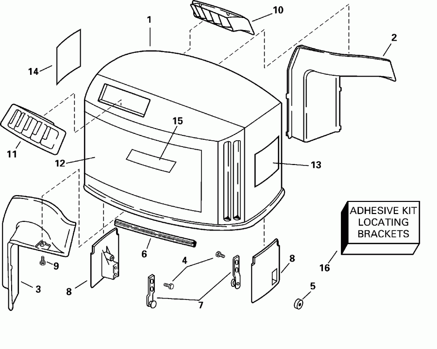   EVINRUDE E150WPLSSC Commercial, Elec Start, TNT,   - gine  / gine Cover