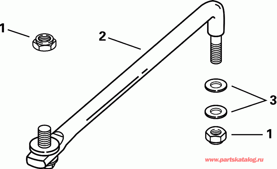 ��������� ��������� EVINRUDE E175FPLSSR FFI, Elec Start, TNT, 20 IN.   - eering Link Kit
