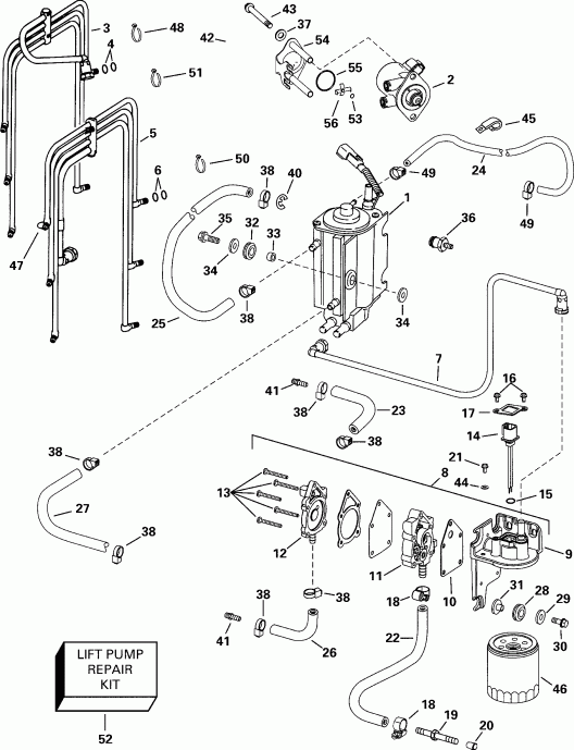 �������� ��������� ����� EVINRUDE E175FPXSSR FFI, Elec Start, TNT, 25 IN.   - el Components