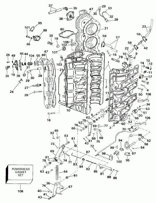   E200WPXSSC Commercial, Elec Start, TNT,   - linder & Crankcase / linder &  