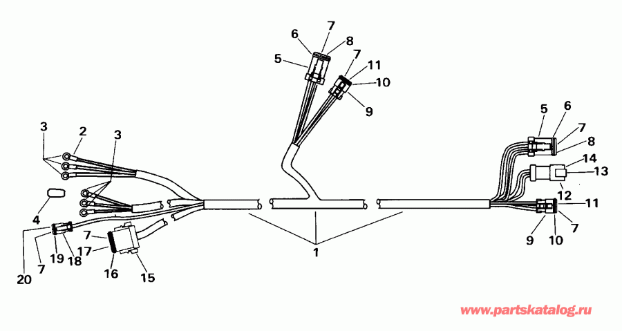 ��������� ��������� Evinrude E200WPXSSC Commercial, Elec Start, TNT,   - strument ������ / strument Cable