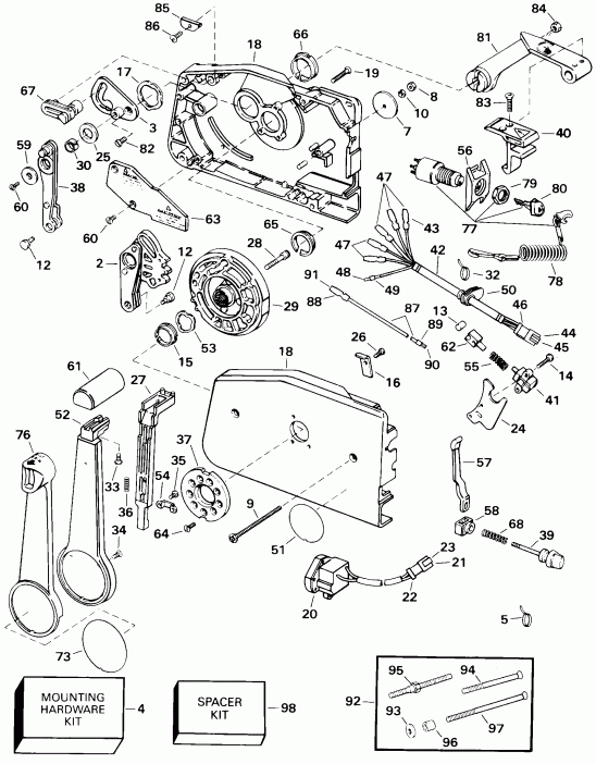  EVINRUDE E200WPXSSC Commercial, Elec Start, TNT,   - mote  - mote Control