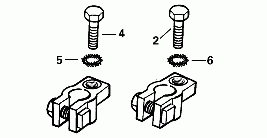 ��������� �������� ����� EVINRUDE RE135FCSSS FFI, Elec Start, TNT, 25 IN.   - ttery ������ Kit - ttery Terminal Kit