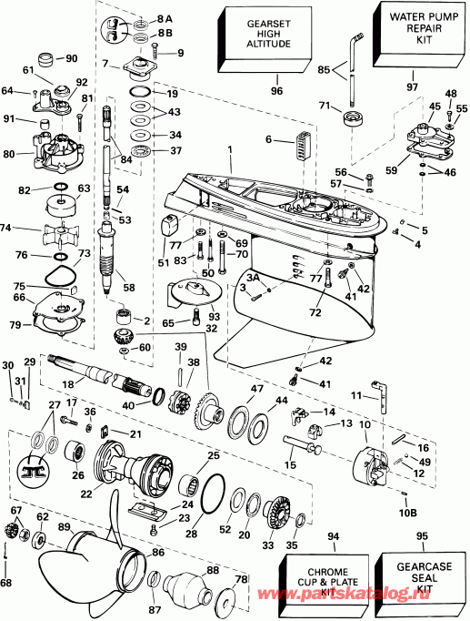 �������� ��������� ����� Evinrude RE200FSSH FFI, Elec Start, TNT, 20 IN sh  - Standard Rotation - Fl - Fpl - Fsl - Fs Models / �������� Rotation - Fl - Fpl - Fsl - Fs Models