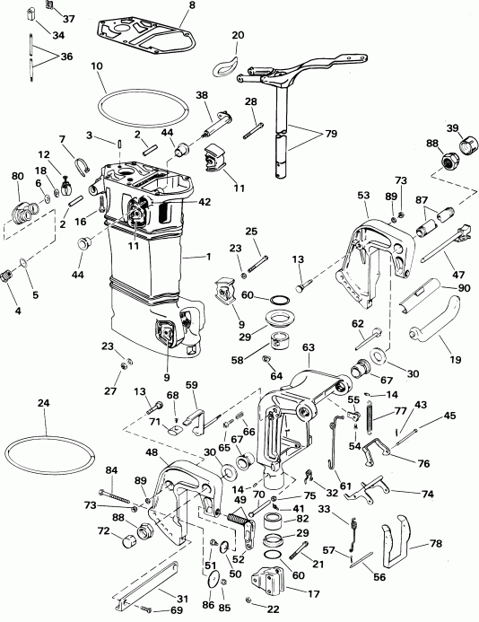 ��������� Evinrude BE35ARSIB rope start, tiller, 15 in shaf  - Manual Tilt - A - K - R - Rl - Rv - Rvl - El - Evl - Tel - Tvl / ������ Tilt - A - K - R - Rl - Rv - Rvl - El - Evl - Tel - Tvl