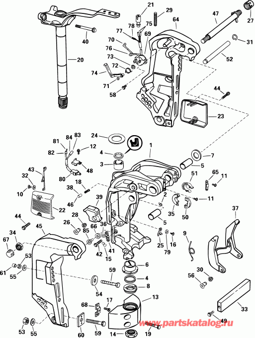 �������� ����� Evinrude E105WELSIF commercial, elec start, 20 in  - 105wp Models
