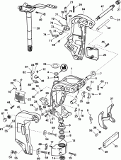 Stern & ���������� ��������� - 105wp Models (Stern & Swivel Bracket - 105wp Models)