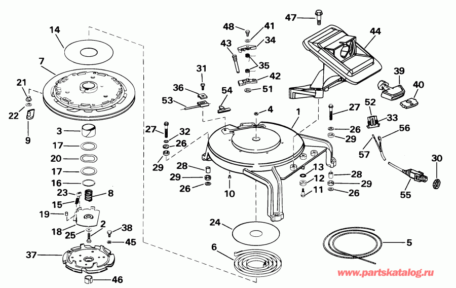 ��������� ����� EVINRUDE E105WPXSIF commercial, elec start, TNT,   - wind ������� - wind Starter