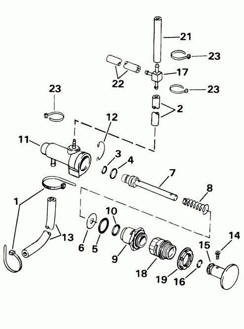 �������� ����� Evinrude E105WRLSIF commercial, rope start, 20 in  - imer Pump / imer �����