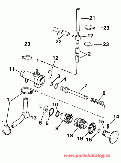 �������� ��������� ����� Evinrude E105WRYSIF commercial, rope start, 22.5   - imer Pump / imer �����