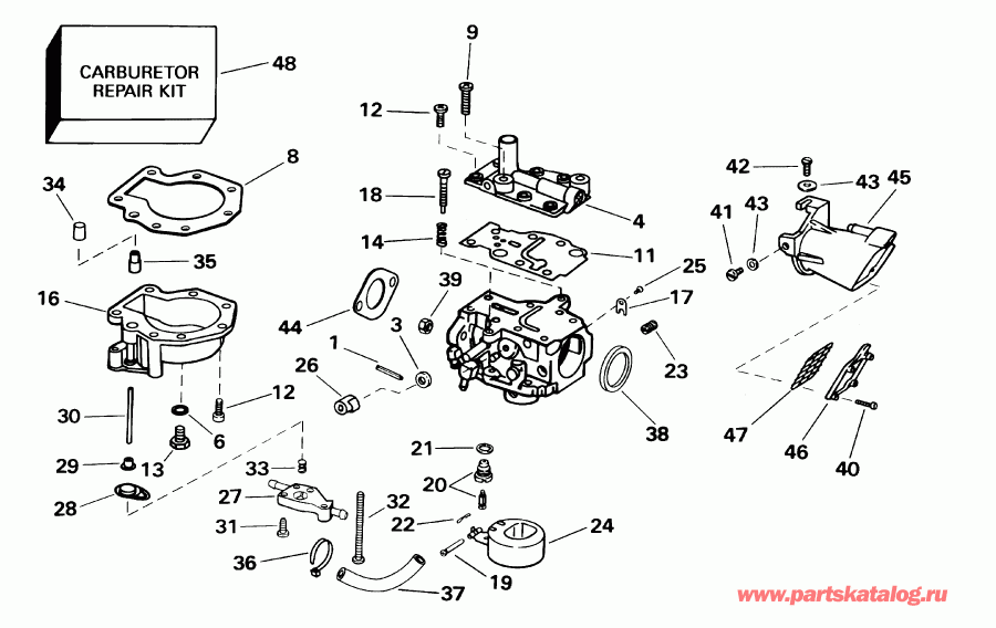 ��������� Evinrude E10EVL4SIC 4-stroke, elec start, 20 in s  - 15 Hp - 15 Hp