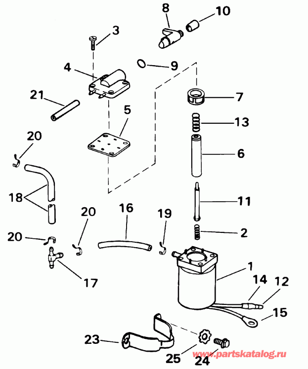 �������� ��������� ����� Evinrude E10RV4SIC 4-stroke, rope start, tiller,   - ectric Primer System / ectric Primer System