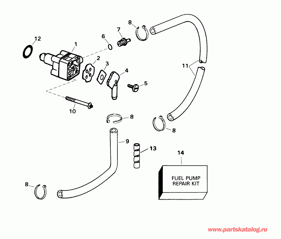 �������� ����� Evinrude E10RV4SIC 4-stroke, rope start, tiller,   - el �����