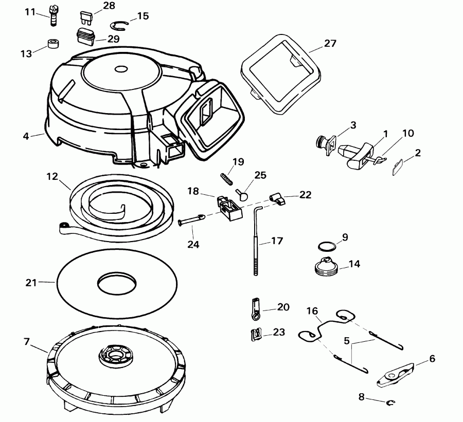 ��������� ����� EVINRUDE E10TVX4SIC 4-stroke, elec start, tiller,  - wind Starter / wind �������