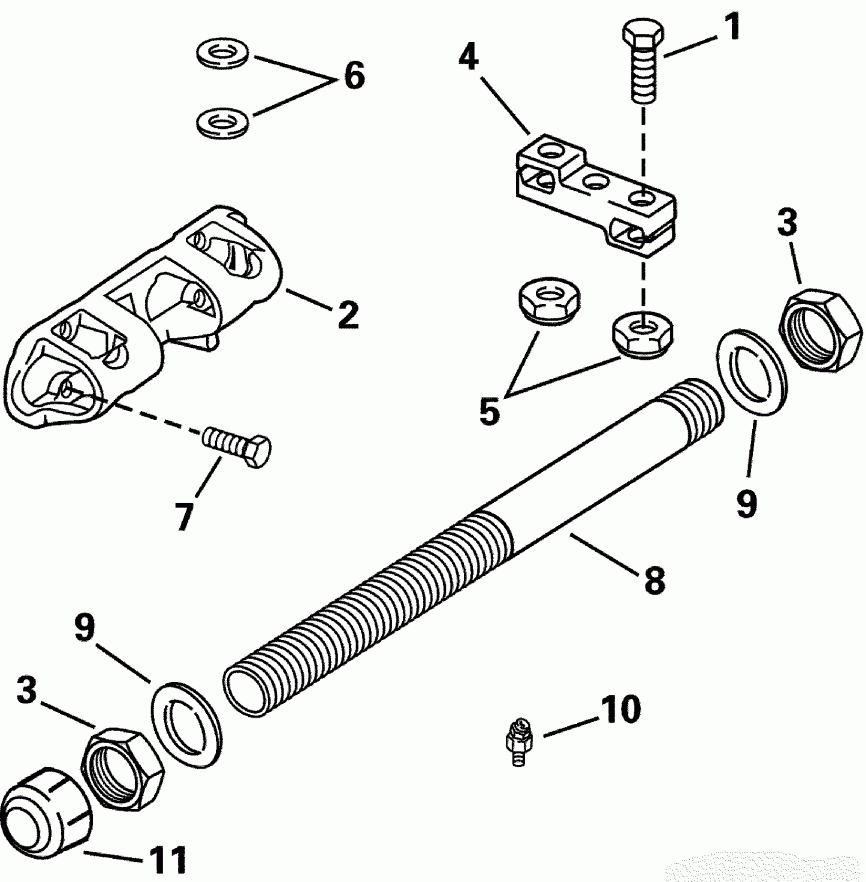  ������� E115FPLSIF FFI, elec start, TNT, 20 in s  - al Steering Connector Kit / al ������� ������� ��������� Kit