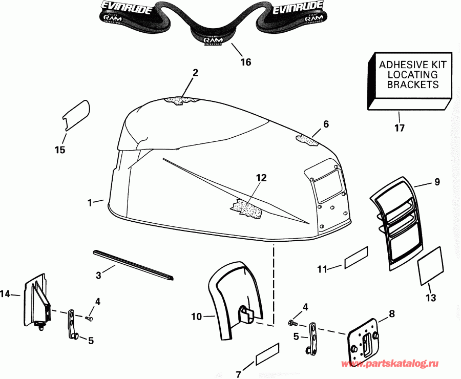 ��������� Evinrude E115FPXSIF FFI, elec start, TNT, 25 in s  - gine Cover