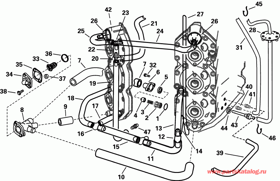�������� ����� EVINRUDE E150FPXSIF FFI, elec start, TNT, 25 in s  - se Routing - se Routing