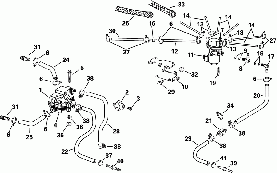 ��������� Evinrude E150FSLSIF FFI, elec start, TNT, 20 in s  - l Components - l Components