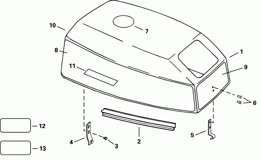 �������� ����� Evinrude E15WRSIR commercial, rope start, tiller,  - Johnson