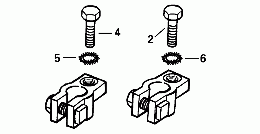 ��������� �������� ����� EVINRUDE E175FCXSIF FFI, elec start, TNT, 25 in s  - ttery ������ Kit - ttery Terminal Kit