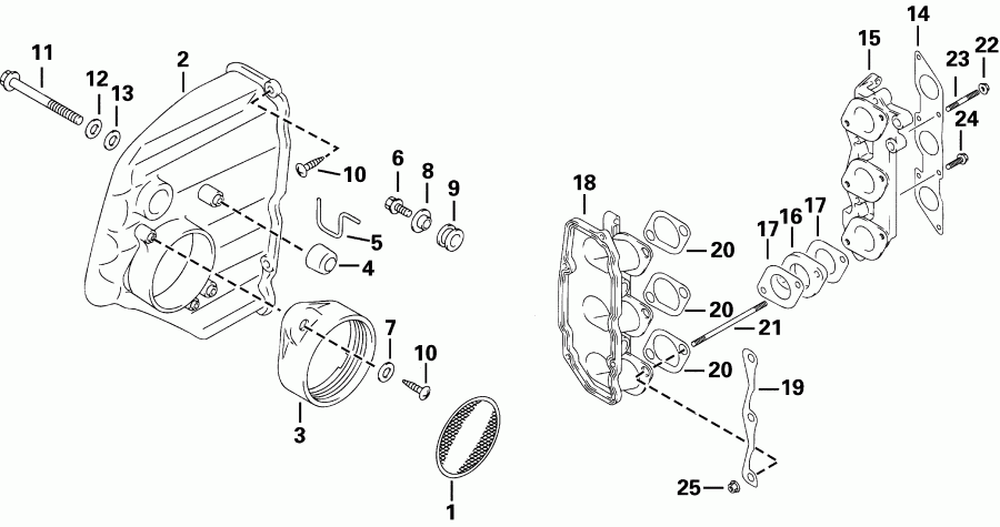 �������� ����� ������� E25EL4SIC 4-Stroke, Elec. Start, 20 IN.   - r Silencer / r ���������