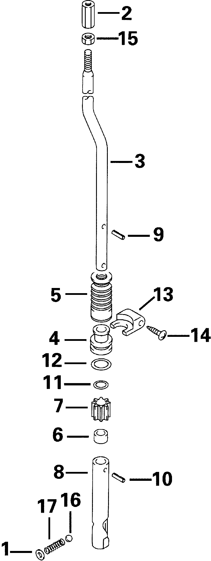 ��������� ��������� Evinrude E25R4SIC 4-Stroke, Rope Start, Tiller, 1  - ift ���� - ift Rod