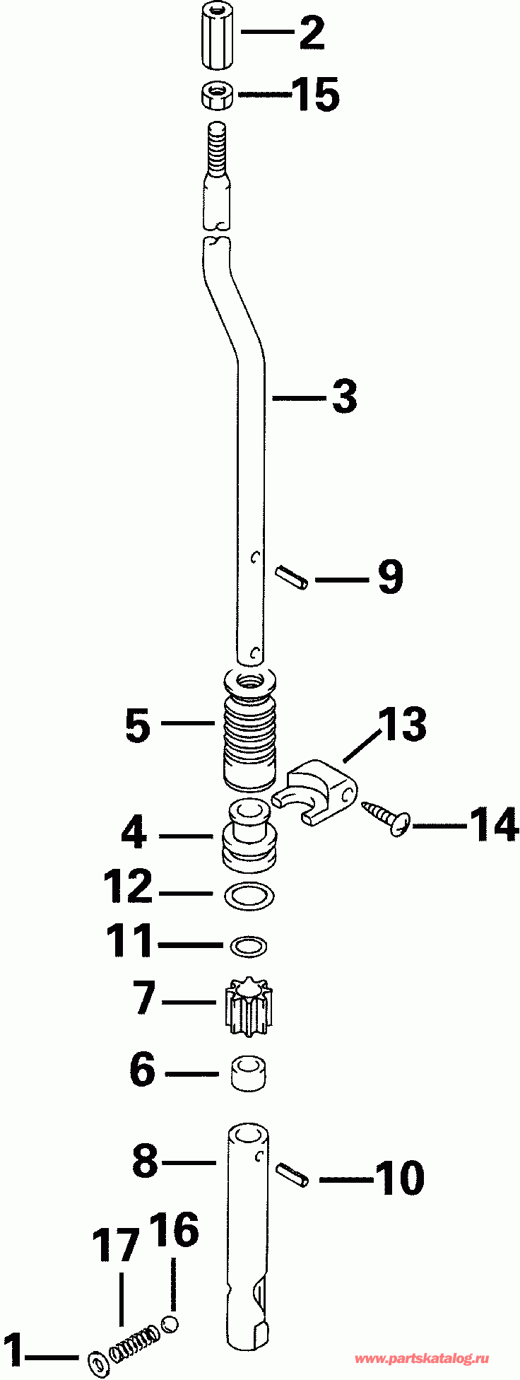 ��������� �������� ����� EVINRUDE E25TEL4SIC 4-Stroke, Elec. Start, Tiller  - ift Rod / ift ����