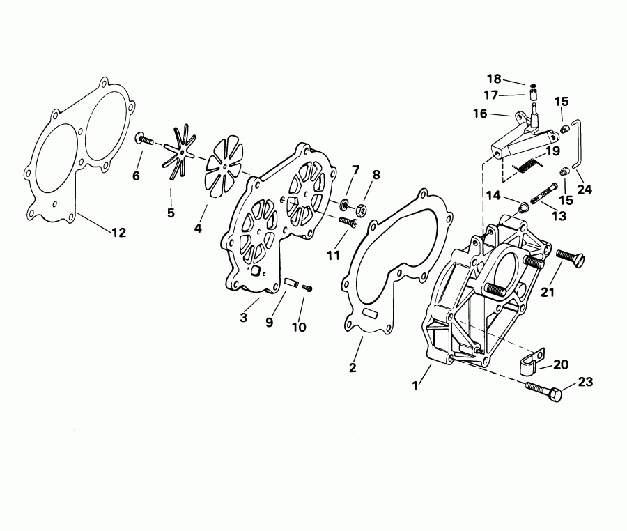  Evinrude E25WRSIR commercial, rope start, tiller,  - take ���������