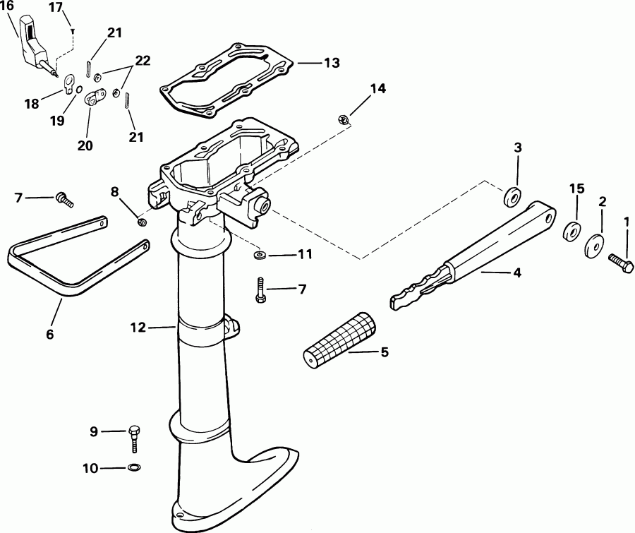 �������� ����� EVINRUDE E2WRSIR Commercial, Rope Start, Tiller,   - dsection - dsection