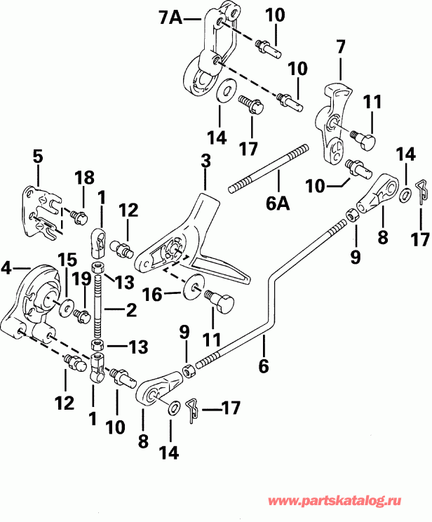  ������� E30PL4SIC 4-Stroke, Elec. Start, TNT, 20  - rottle ���������� - rottle Control