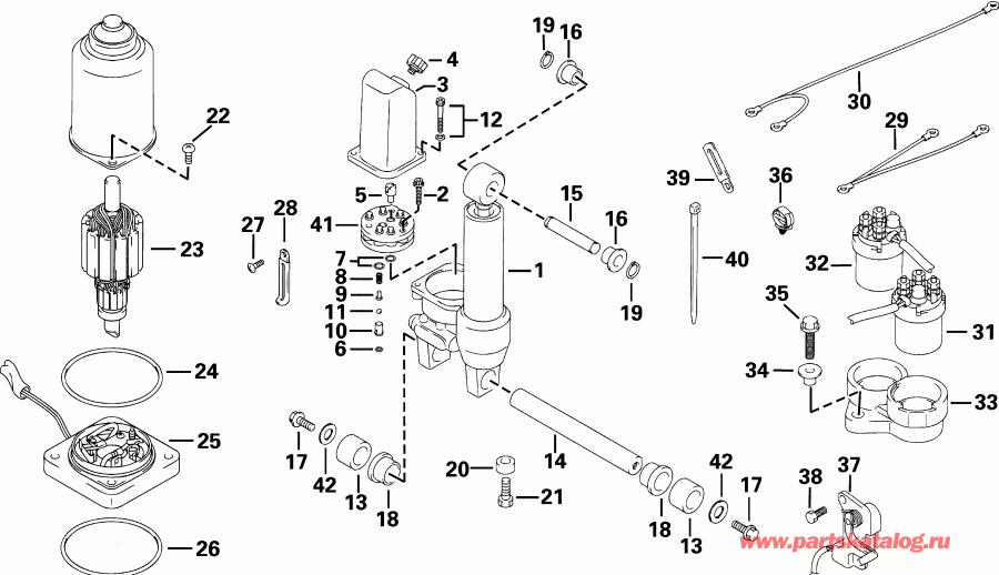   E30RL4SIC 4-Stroke, Rope Start, Tiller,   - wer Trim/tilt Hydraulic - wer Trim / tilt Hydraulic