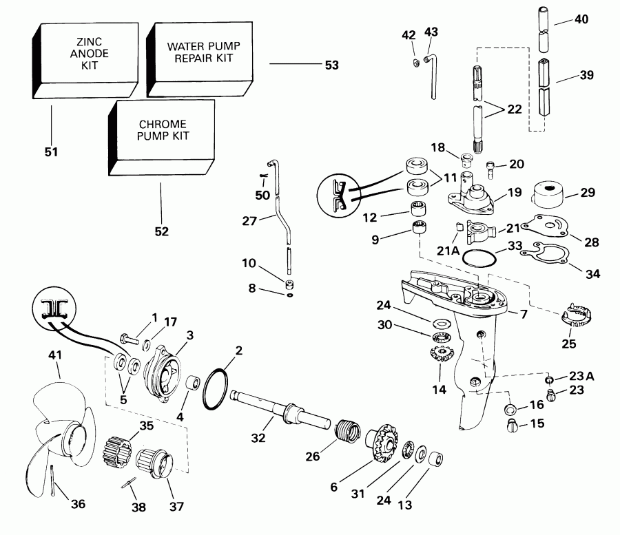 �������� ��������� ����� EVINRUDE E3ROSIA Commercial, Rope Start, Tiller,   - 3rt - Rtv - Ro - 3rt - Rtv - Ro