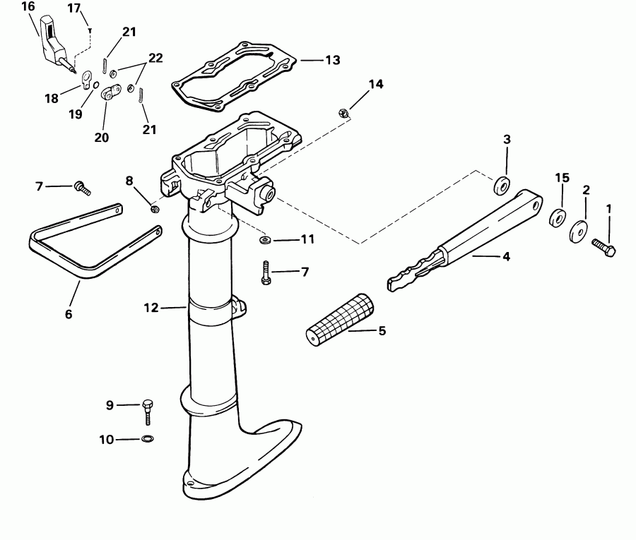 ����� EVINRUDE E3ROSIA Commercial, Rope Start, Tiller,   - dsection - dsection