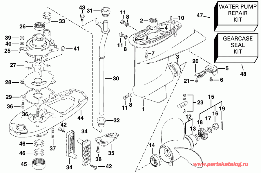 ��������� �������� ����� Evinrude E40PL4SIR 4-Stroke, Elec Start, TNT, 20   - arcase