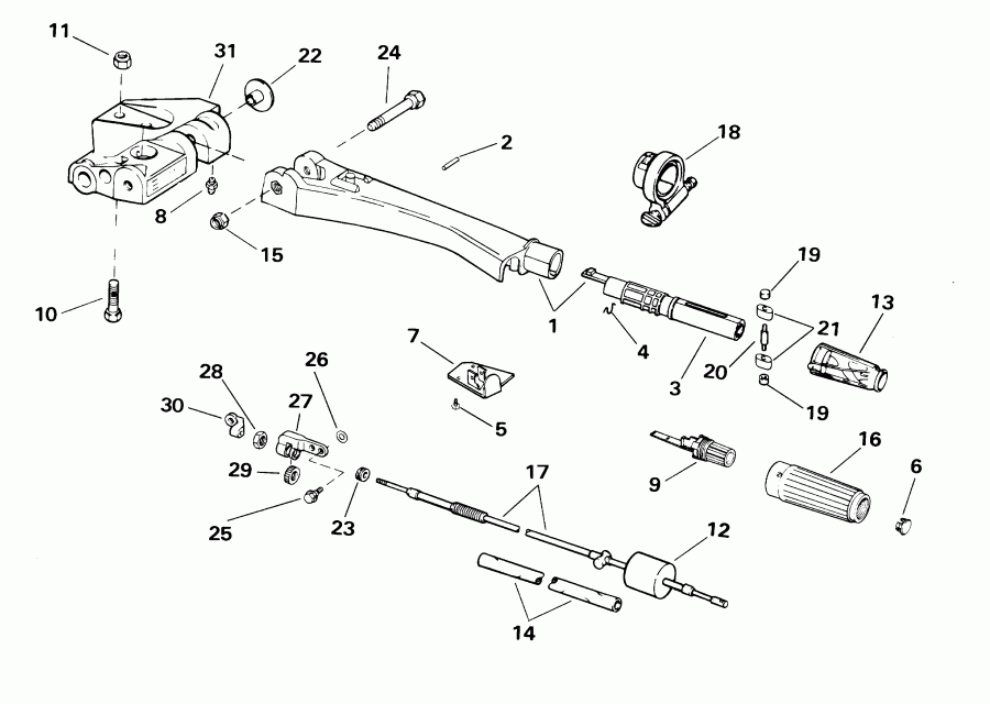  ������� E40WRSIR commercial, rope start, 15 in s  - ee������ Handle
