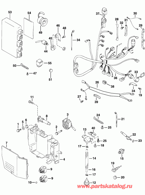 �������� ����� Evinrude E50PL4SIR 4-Stroke, Elec Start, TNT, 20   - ectrical System / ectrical System