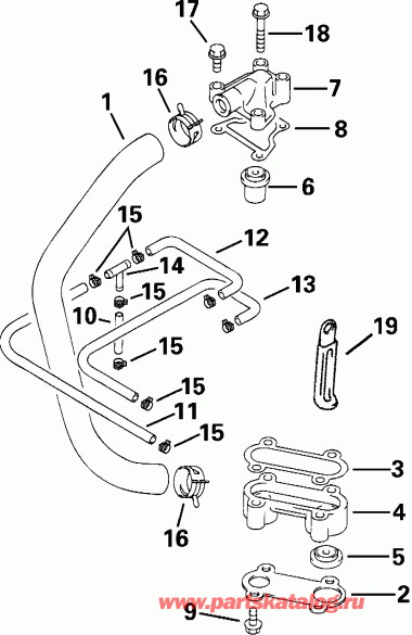 ��������� �������� ����� ������� E50PL4SIR 4-Stroke, Elec Start, TNT, 20   - ermostat