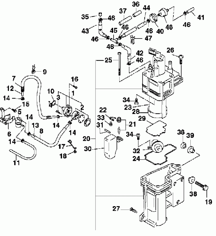  Evinrude E70PL4SIA 4-Stroke, Elec. Start, TNT, Bl  - el ����� & Separator