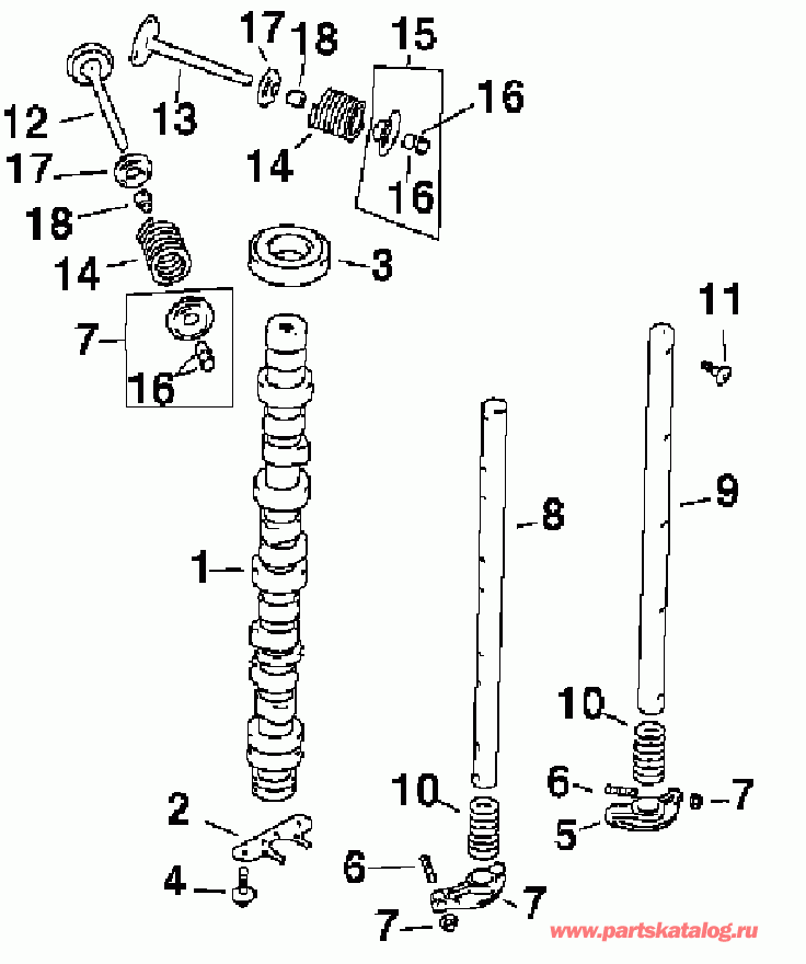 ��������� �������� ����� EVINRUDE E70PL4SIA 4-Stroke, Elec. Start, TNT, Bl  - m��� / mshaft