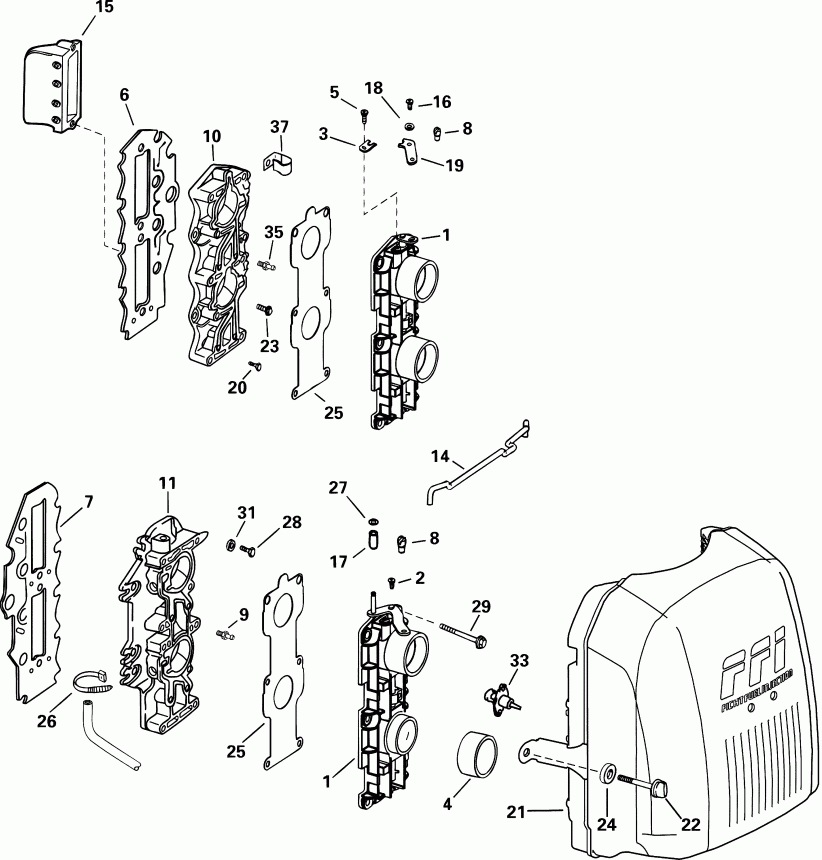 �������� ����� ������� E75FPLSIF FFI, elec start, TNT, 20 in sh  - take Manifold