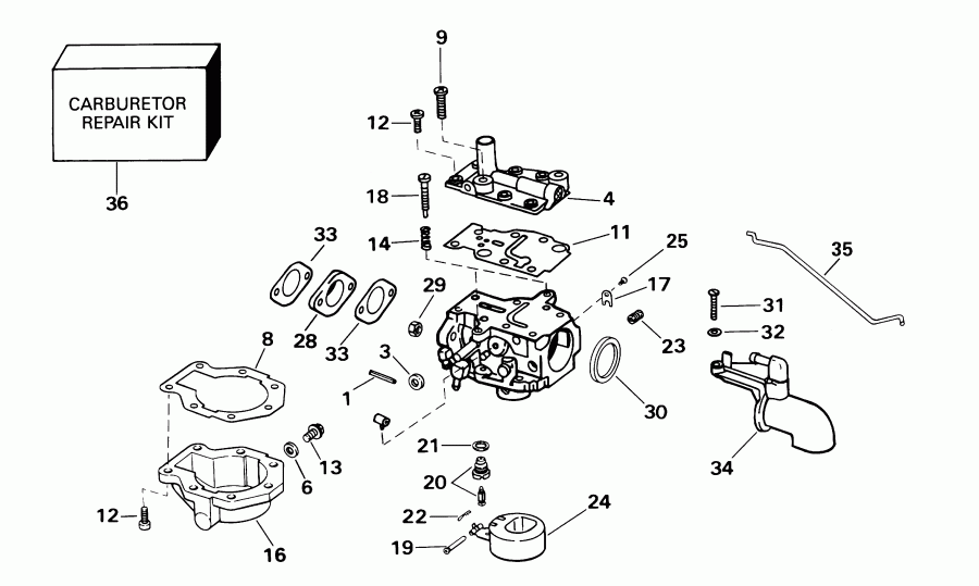 ��������� ����� ������� E8RL4SIE 4-stroke, rope start, tiller, 2  - rburetor