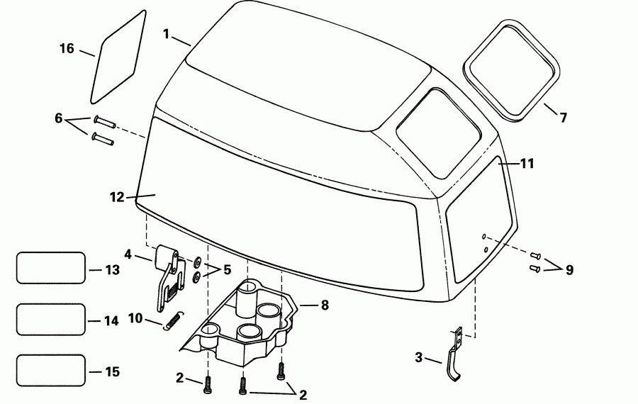  EVINRUDE E8WRLSIR Commercial, rope start, tiller,  - Evinrude / Evinrude
