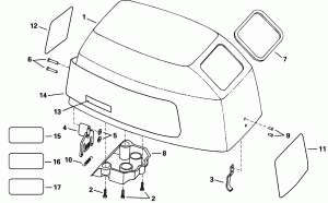 ������ ��������� (�����) - Johnson (Engine Cover - Johnson)