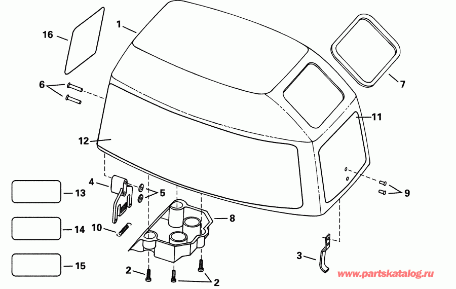 ��������� ����� ������� E8WRSIR Commercial, rope start, tiller,   - Evinrude / Evinrude