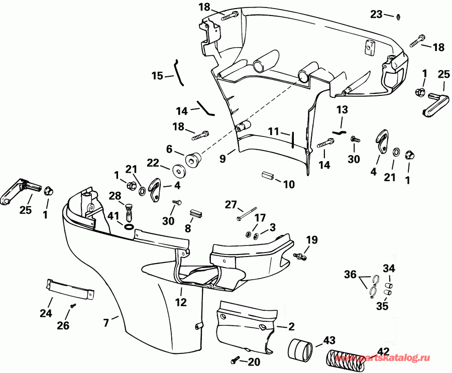  Evinrude RE115FSSIF FFI, elec start, TNT, 20 in s  - wer Engine Cover / wer ������ ��������� (�����)
