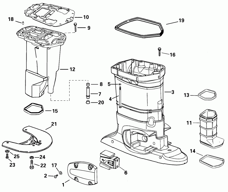 ��������� ��������� EVINRUDE RE150FXSIF FFI, elec start, TNT, 25 in s  - haust ������