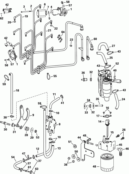 �������� ��������� ����� EVINRUDE RE200FXSIF FFI, elec start, TNT, 25 in s  - el Components