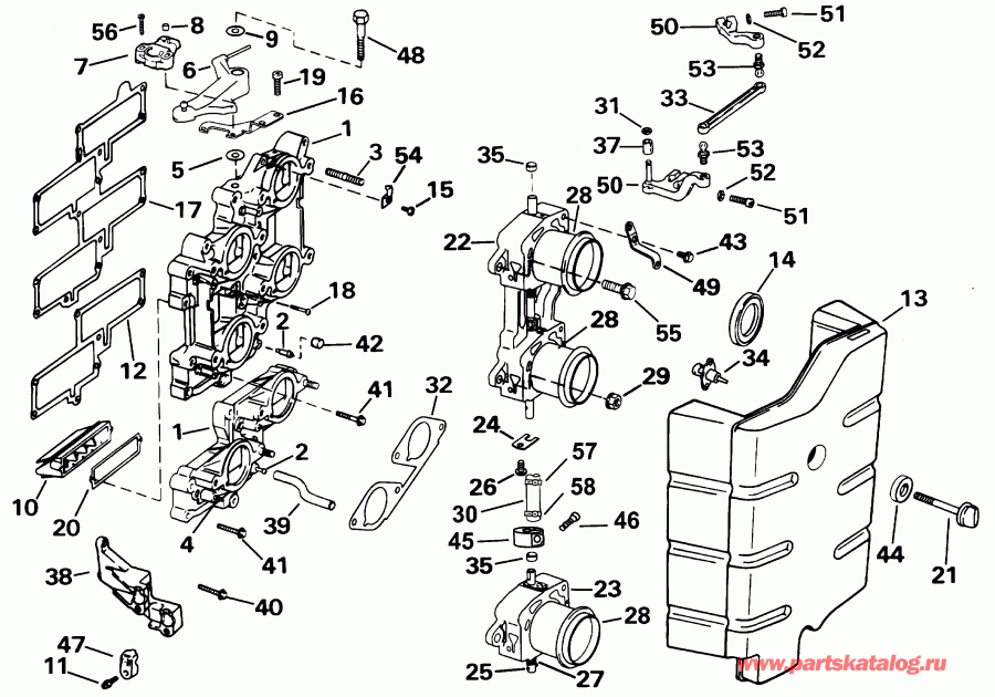 ��������� ����� ������� RE225FCSIF FFI, elec start, TNT, 25 in s  - take ��������� - take Manifold