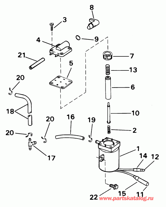 �������� ��������� ����� Evinrude SE15BASIR rope start, tiller, 15 in shaf  - ectric Primer System